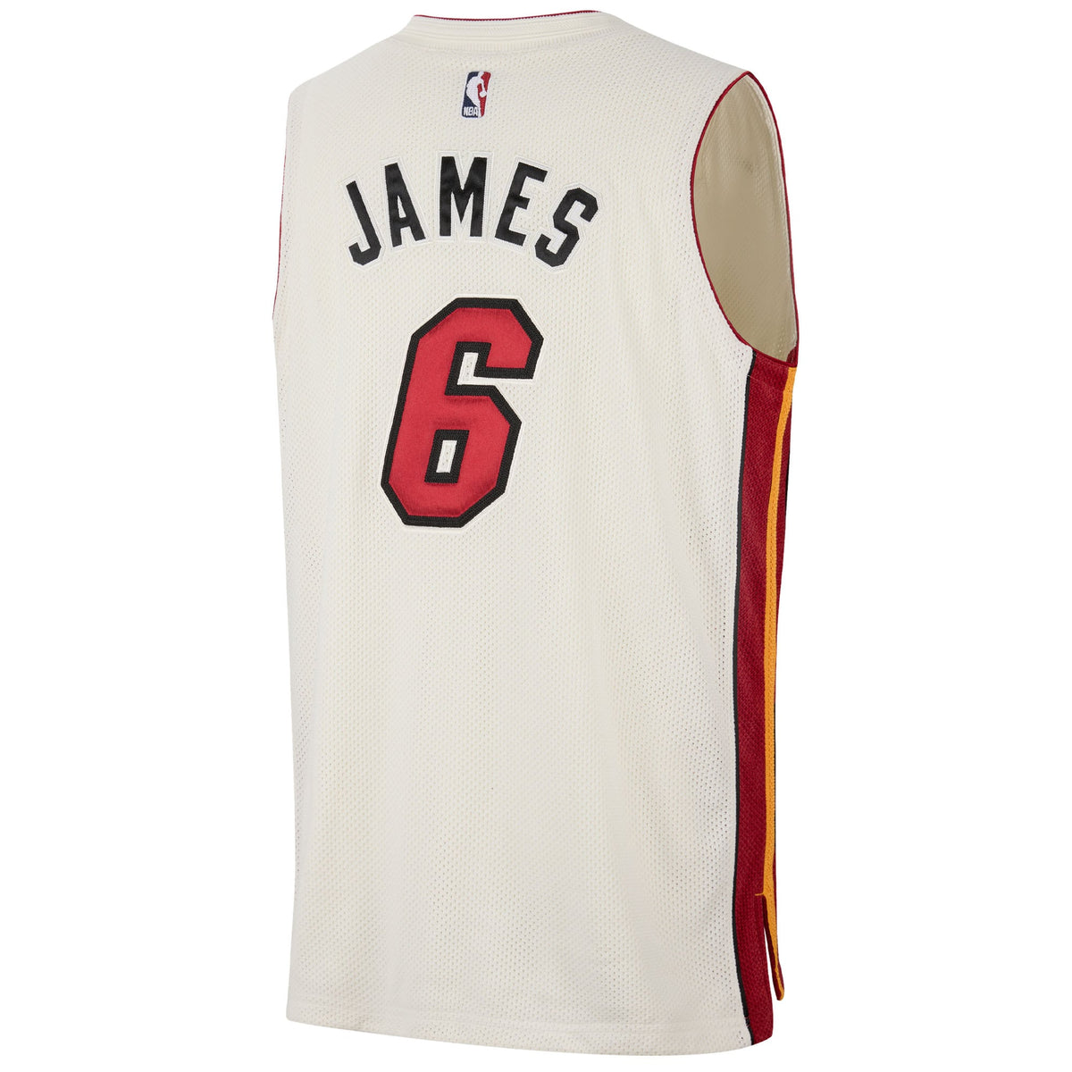 Unisex Miami Heat LeBron James Nike Cream Forever King Reserve Authentic Jersey product image 4, provided for visual