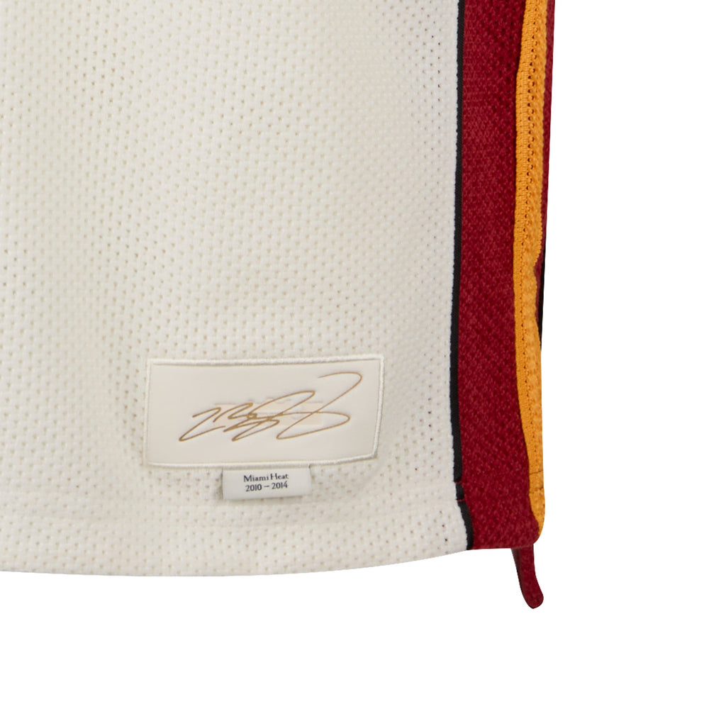 Unisex Miami Heat LeBron James Nike Cream Forever King Reserve Authentic Jersey product image 6, provided for visual