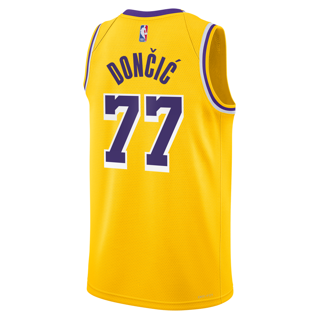 Unisex Los Angeles Lakers Luka Dončić Nike Gold Swingman Jersey - Icon Edition product image 4, provided for visual