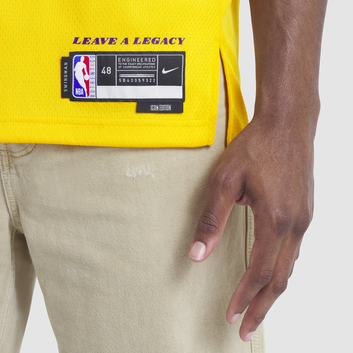 Unisex Los Angeles Lakers Luka Dončić Nike Gold Swingman Jersey - Icon Edition product image 9, provided for visual
