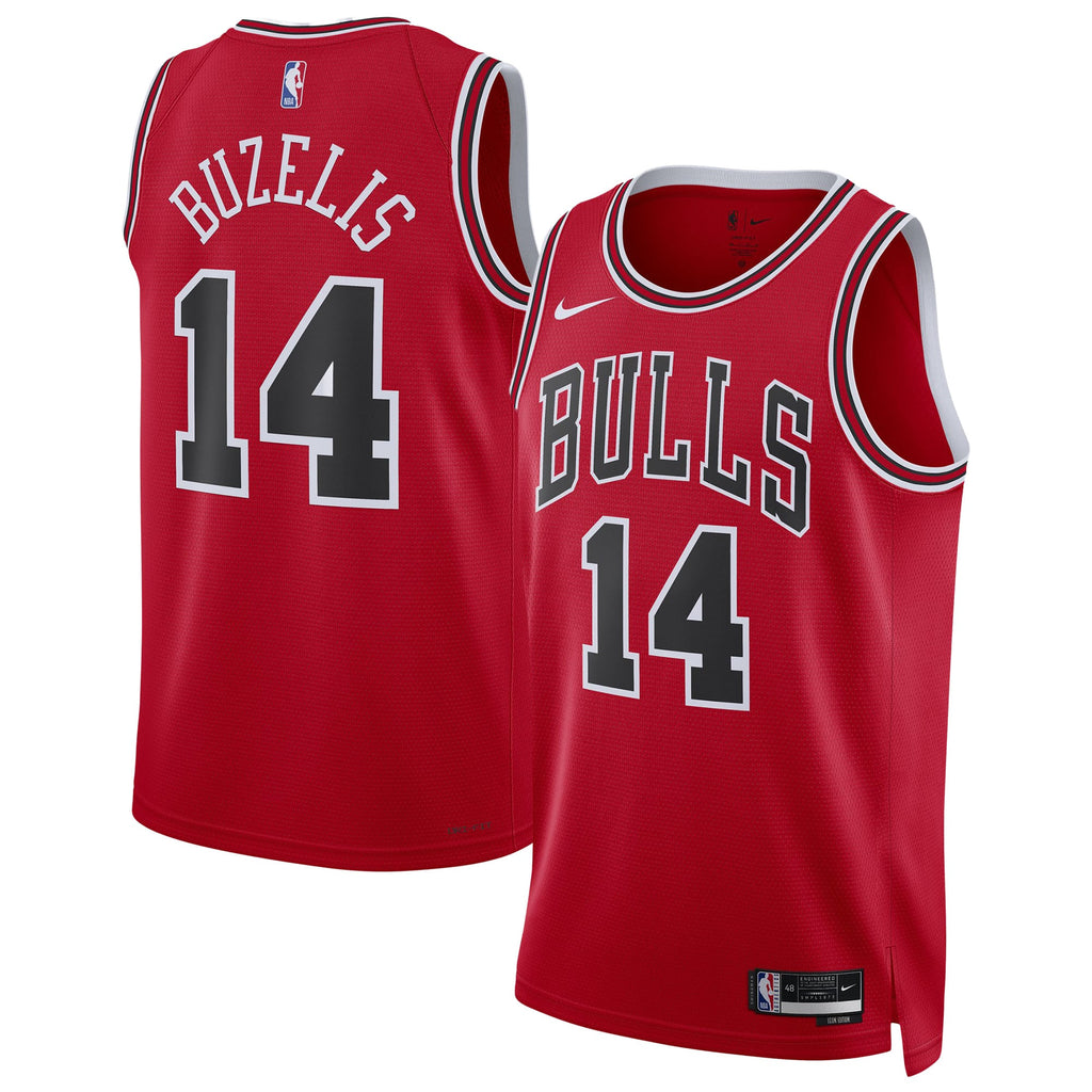 Unisex Chicago Bulls Matas Buzelis Nike Red Swingman Player Jersey - Icon Edition product image 2, provided for visual