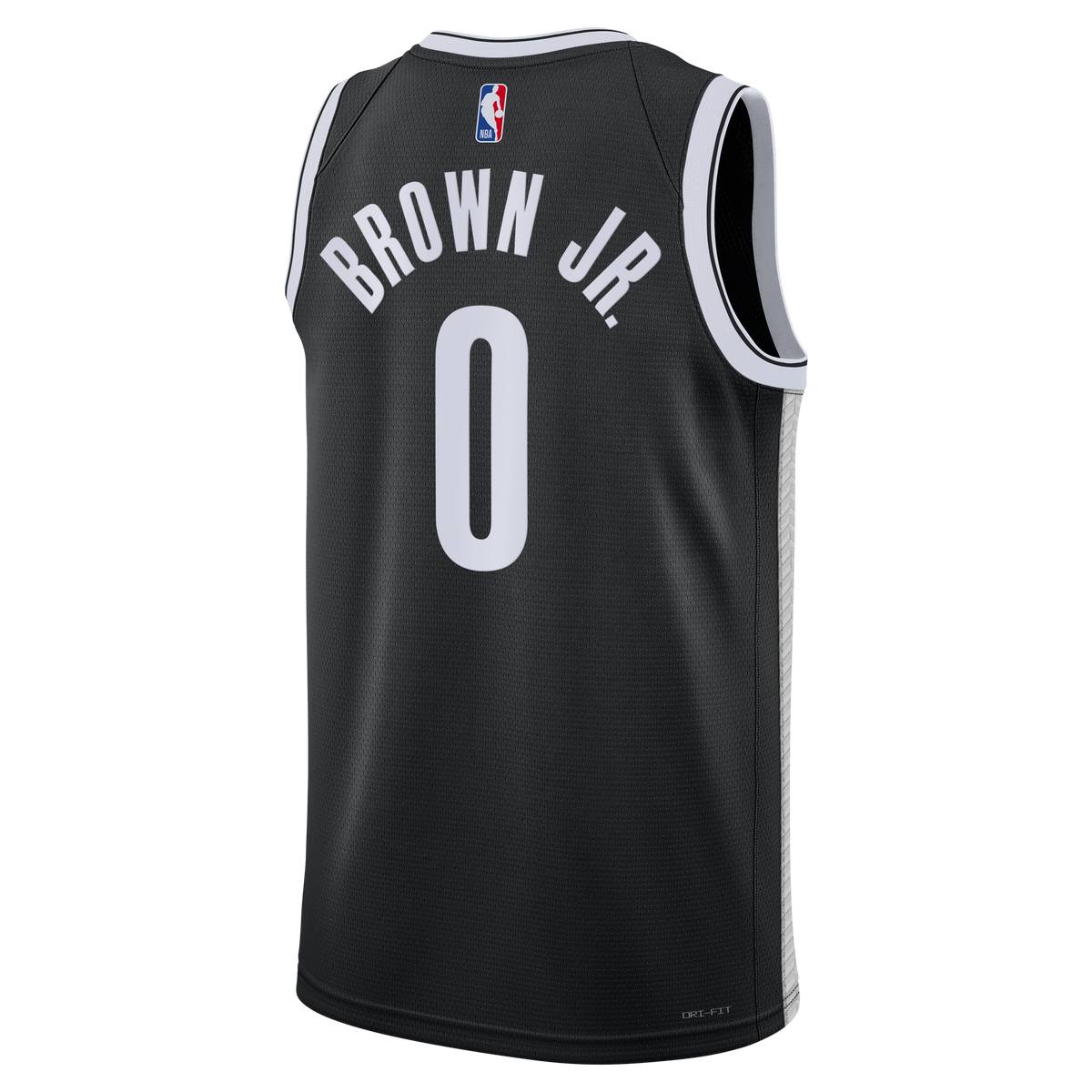 Unisex Brooklyn Nets Mikel Brown Jr. Nike Black Swingman Jersey - Icon Edition product image 4, provided for visual