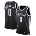 Unisex Brooklyn Nets Mikel Brown Jr. Nike Black Swingman Jersey - Icon Edition product image 1, provided for visual