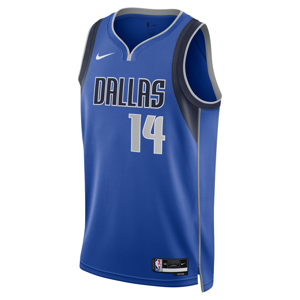 Unisex Dallas Mavericks Morez Johnson Jr. Nike Blue Swingman Jersey - Icon Edition product image 3, provided for visual