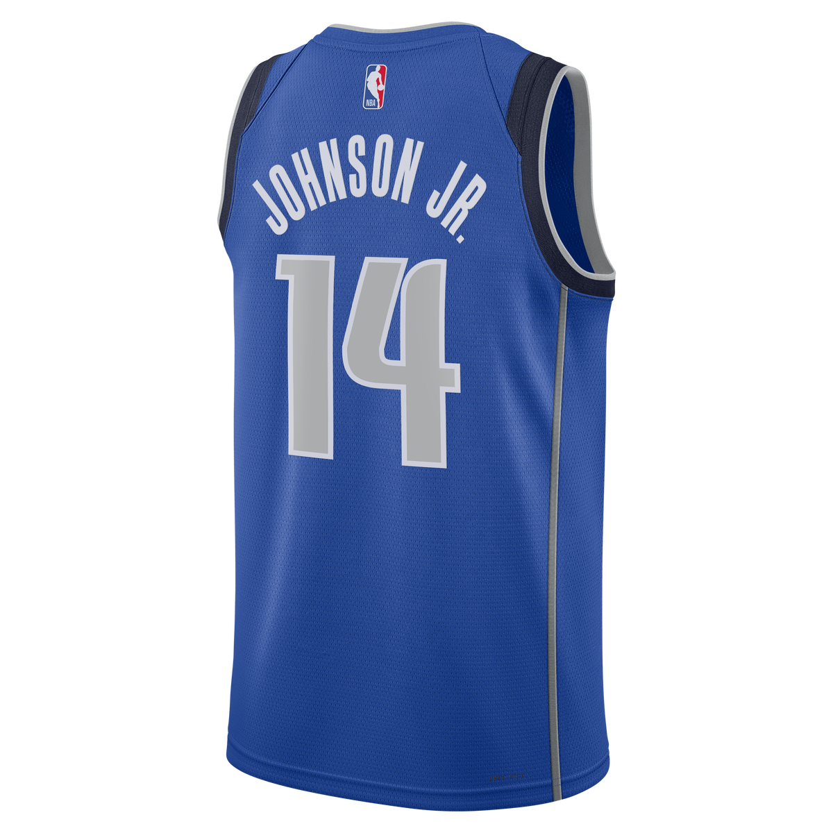 Unisex Dallas Mavericks Morez Johnson Jr. Nike Blue Swingman Jersey - Icon Edition product image 4, provided for visual