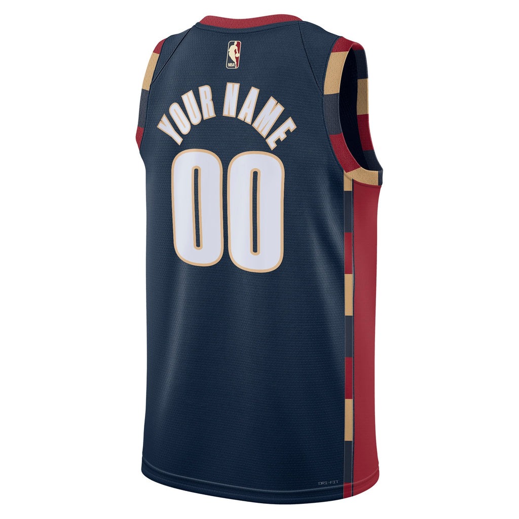 Unisex Cleveland Cavaliers Nike Navy Swingman Custom Jersey - Classic Edition product image 4, provided for visual reference