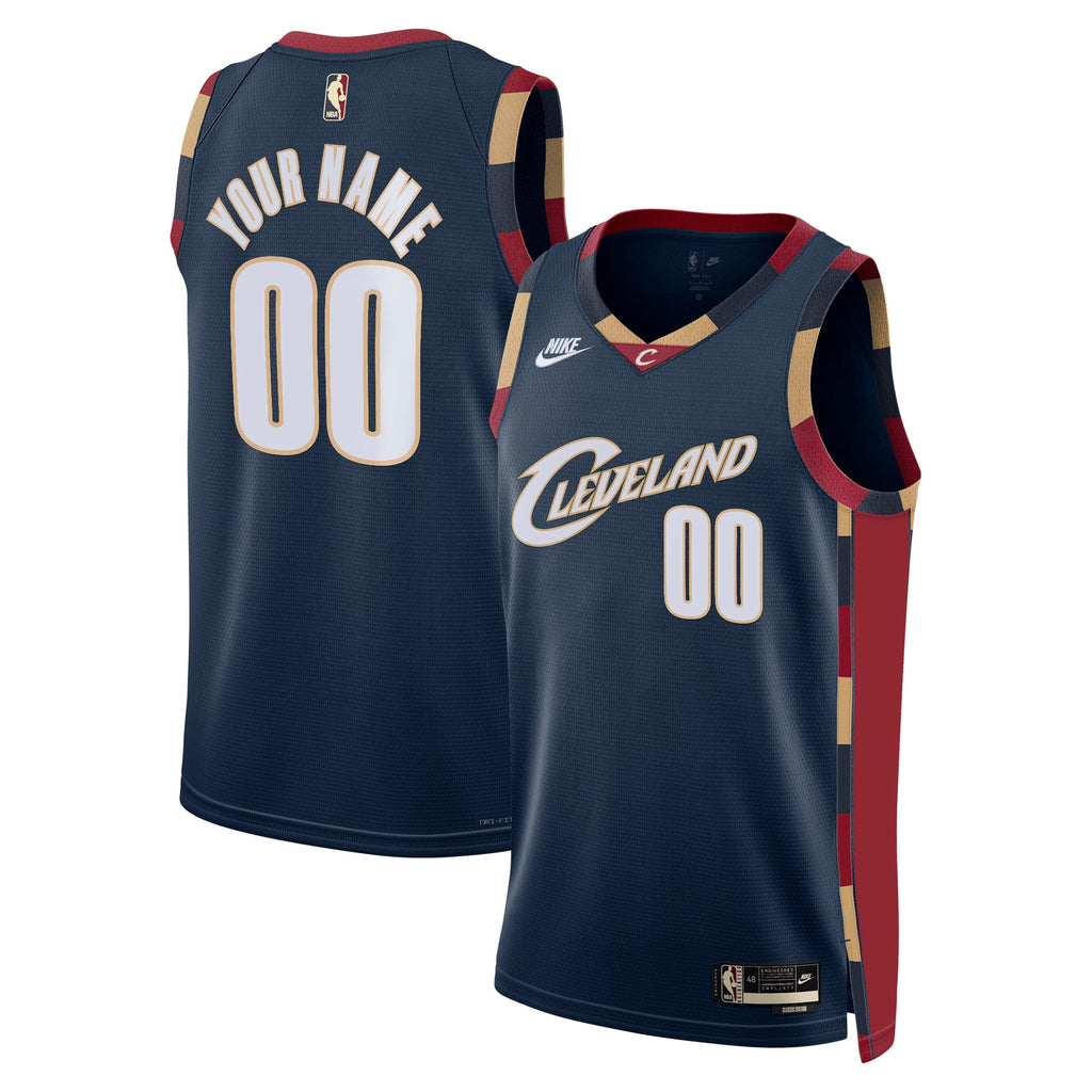 Unisex Cleveland Cavaliers Nike Navy Swingman Custom Jersey - Classic Edition product image 1, provided for visual reference