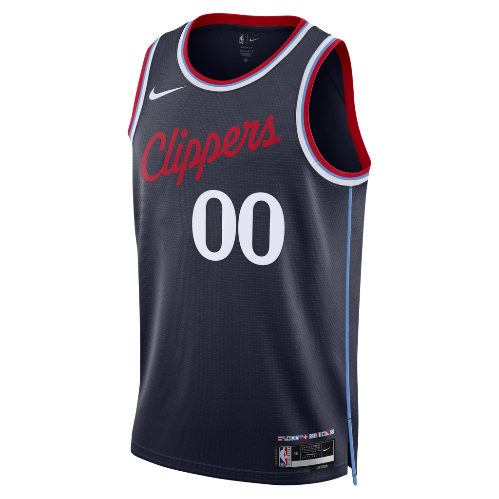 Unisex LA Clippers Nike Navy Swingman Custom Jersey - Icon Edition product image 3, provided for visual reference and