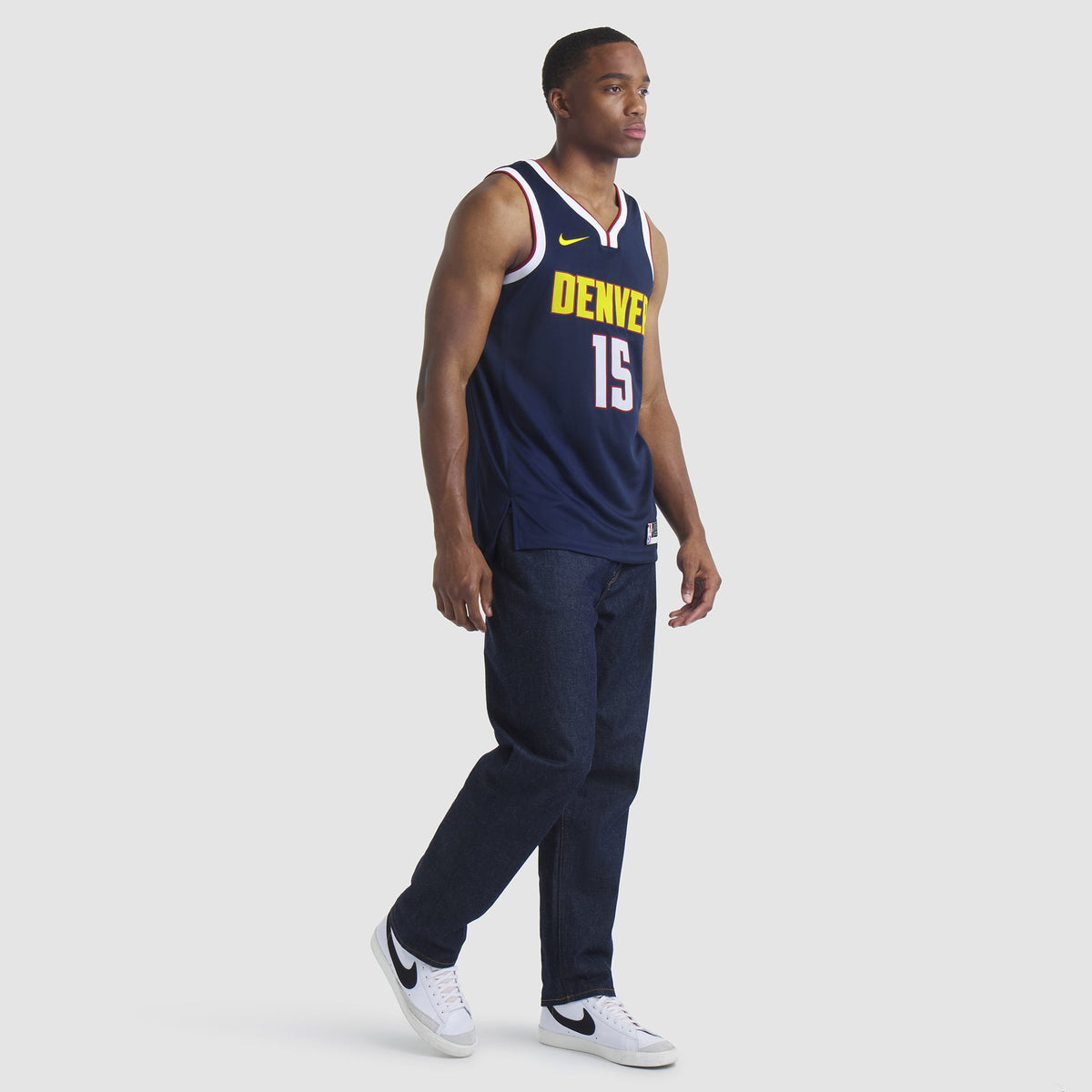 Unisex Denver Nuggets Nikola Jokic Nike Navy Swingman Jersey - Icon Edition product image 7, provided for visual reference