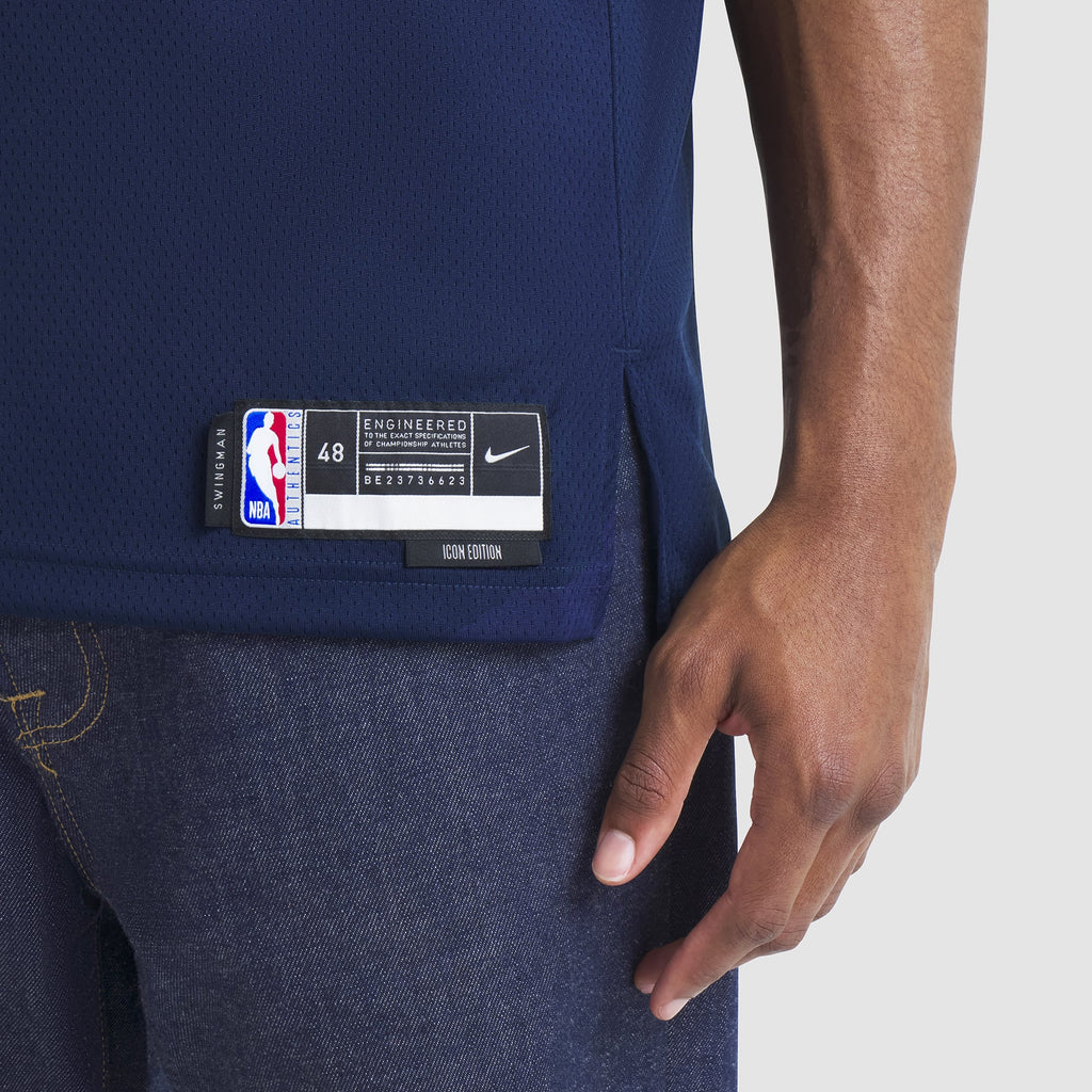 Unisex Denver Nuggets Nikola Jokic Nike Navy Swingman Jersey - Icon Edition product image 10, provided for visual reference