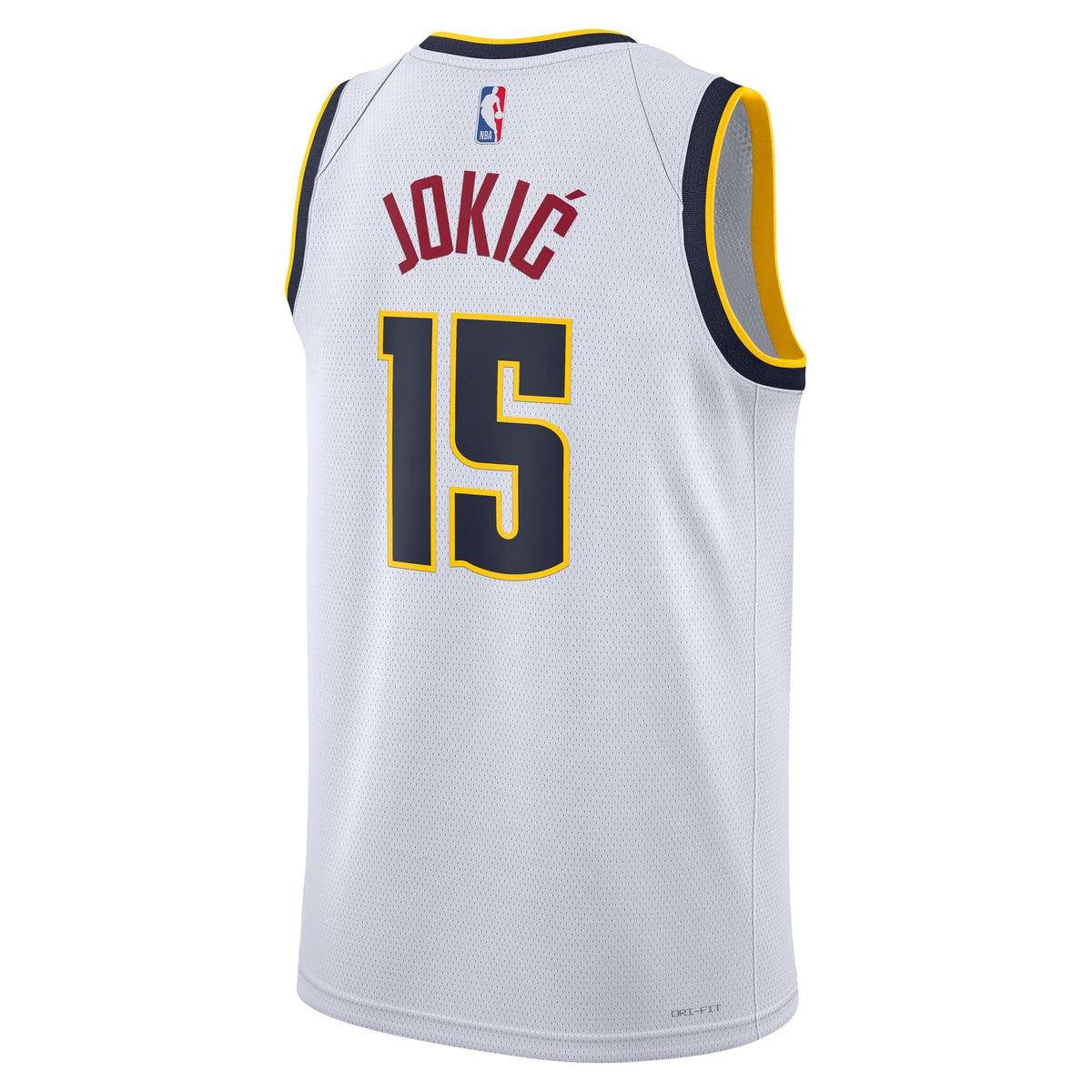 Unisex Denver Nuggets Nikola Jokic Nike White Swingman Jersey - Association Edition product image 4, provided for visual