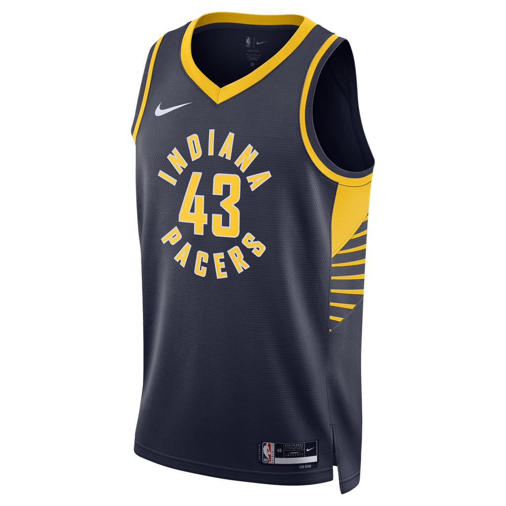 Unisex Indiana Pacers Pascal Siakam Nike Navy Swingman Jersey - Icon Edition product image 3, provided for visual reference