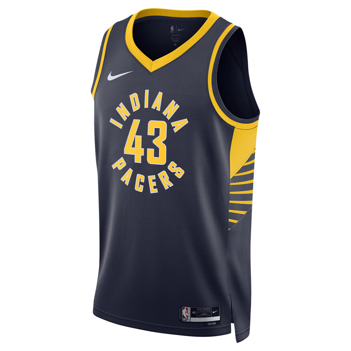 Unisex Indiana Pacers Pascal Siakam Nike Navy Swingman Jersey - Icon Edition product image 3, provided for visual reference