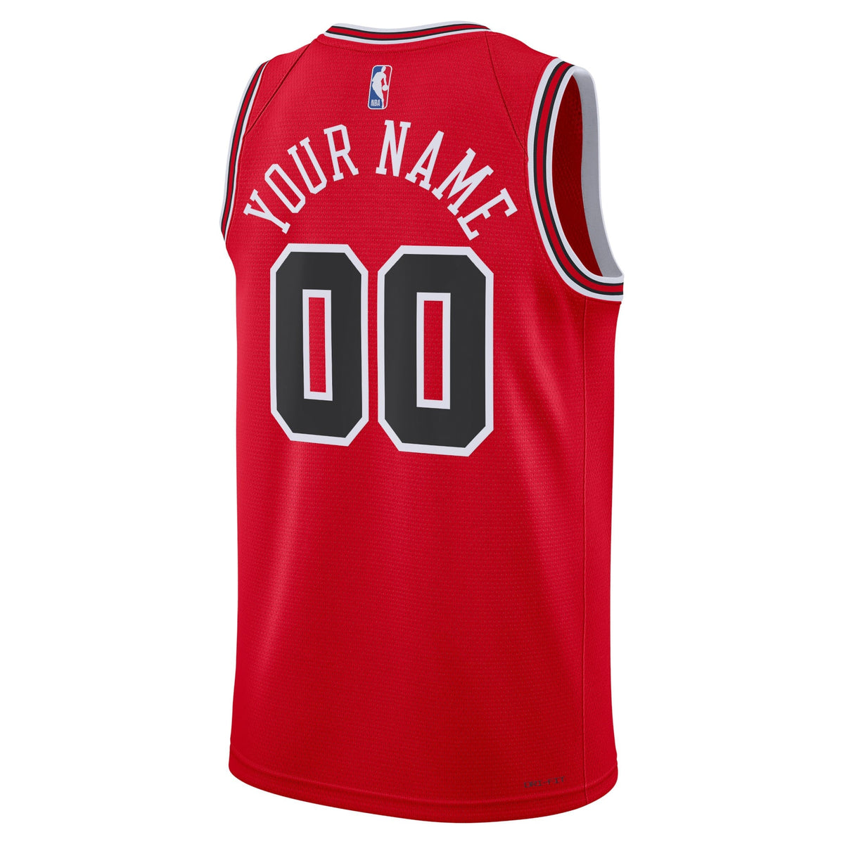 Unisex Chicago Bulls Nike Red Swingman Custom Jersey - Icon Edition product image 4, provided for visual reference and