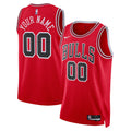 Unisex Chicago Bulls Nike Red Swingman Custom Jersey - Icon Edition product image 1, provided for visual reference and