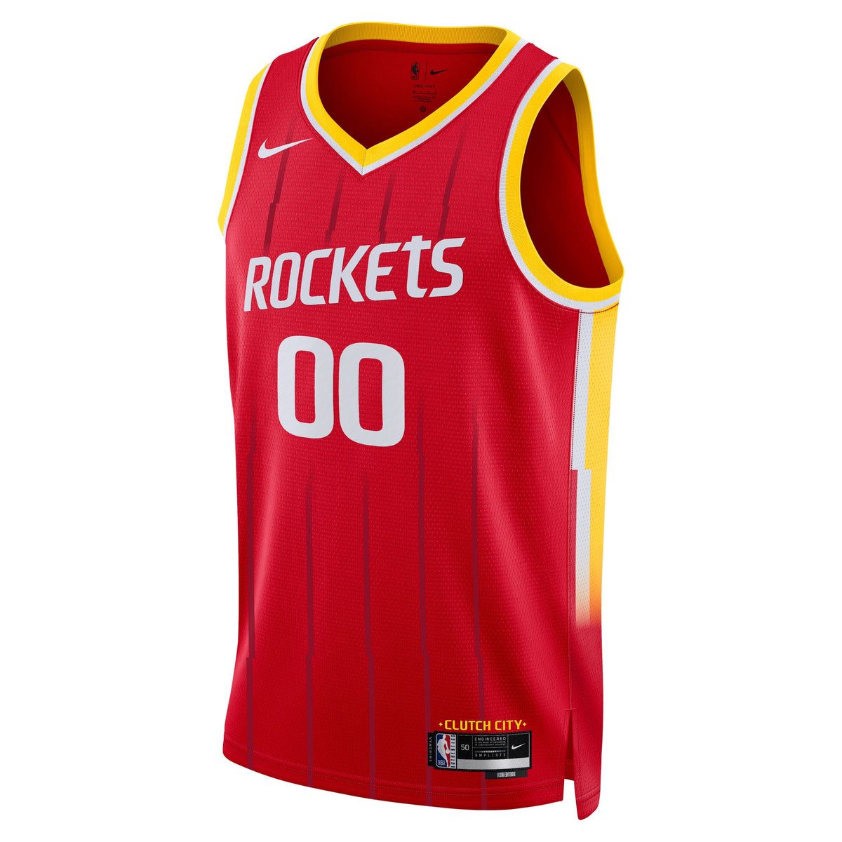Unisex Houston Rockets Nike Red Swingman Custom Jersey - Icon Edition product image 3, provided for visual reference and