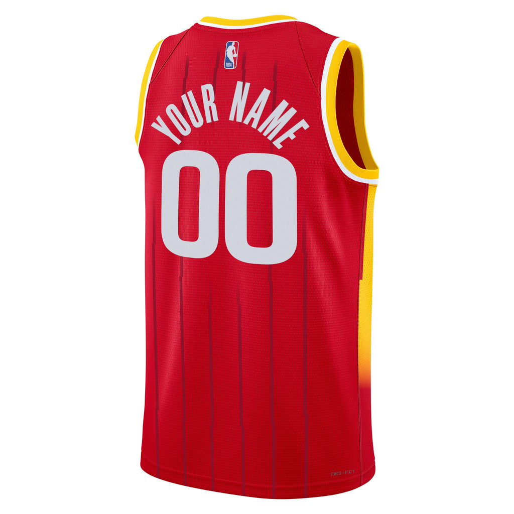 Unisex Houston Rockets Nike Red Swingman Custom Jersey - Icon Edition product image 4, provided for visual reference and