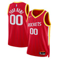 Unisex Houston Rockets Nike Red Swingman Custom Jersey - Icon Edition product image 1, provided for visual reference and