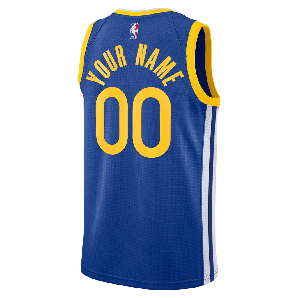 Unisex Golden State Warriors Nike Royal Swingman Custom Jersey - Icon Edition product image 4, provided for visual reference