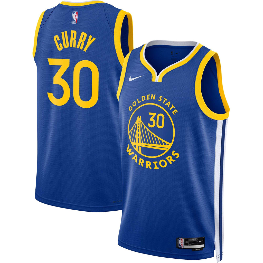 Unisex Golden State Warriors Stephen Curry Nike Royal Swingman Jersey - Icon Edition product image 2, provided for visual