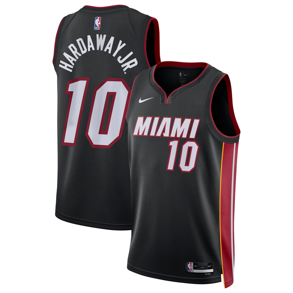 Unisex Miami Heat Tim Hardaway Jr. Nike Black Swingman Jersey - Icon Edition product image 2, provided for visual reference