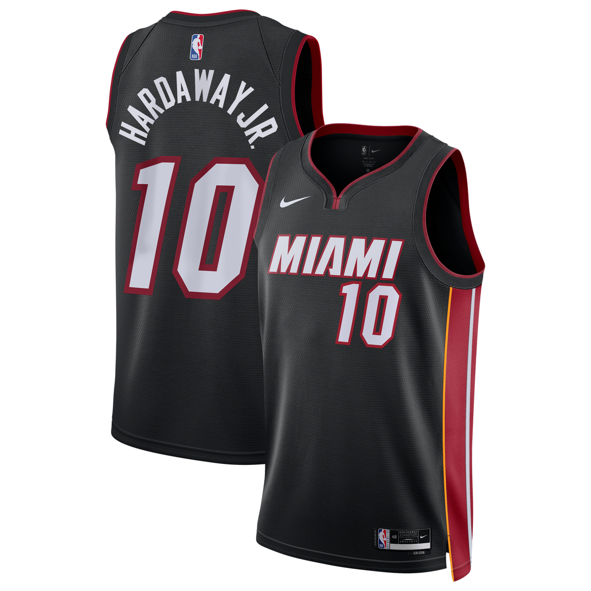 Unisex Miami Heat Tim Hardaway Jr. Nike Black Swingman Jersey - Icon Edition product image 2, provided for visual reference