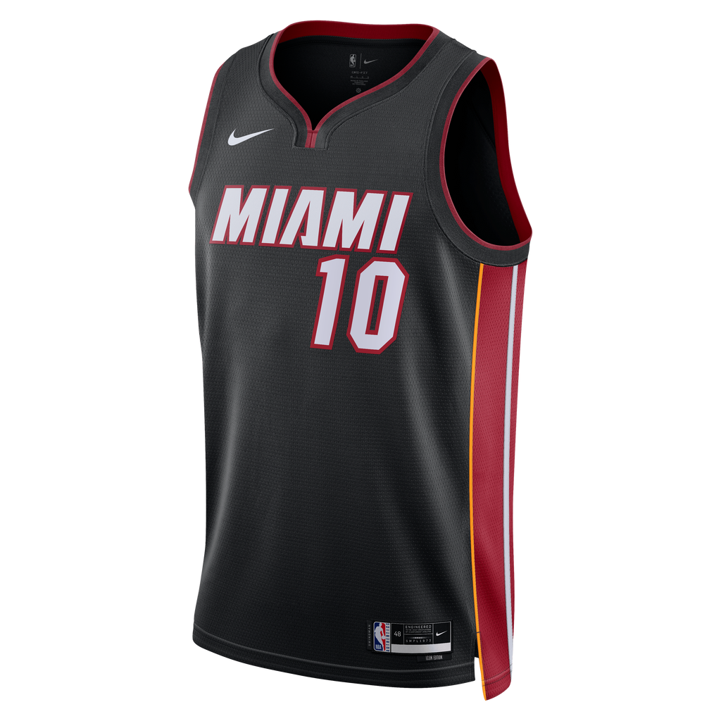 Unisex Miami Heat Tim Hardaway Jr. Nike Black Swingman Jersey - Icon Edition product image 3, provided for visual reference