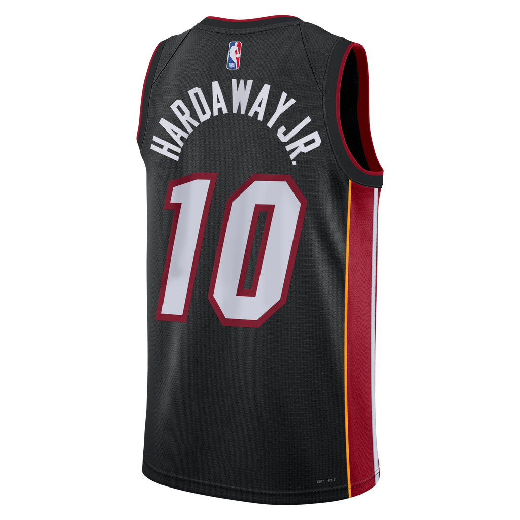Unisex Miami Heat Tim Hardaway Jr. Nike Black Swingman Jersey - Icon Edition product image 4, provided for visual reference