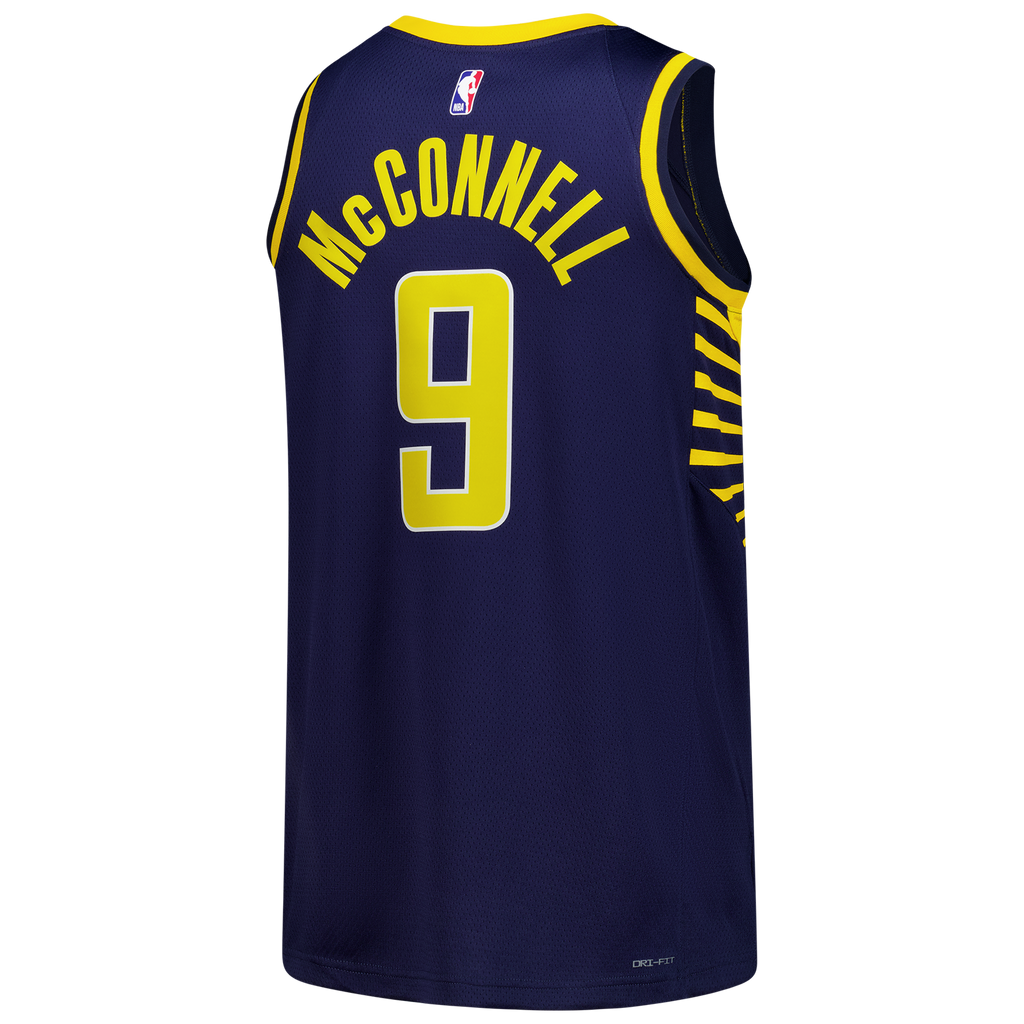 Unisex Indiana Pacers T.J. McConnell Nike Navy Swingman Jersey - Icon Edition product image 4, provided for visual reference