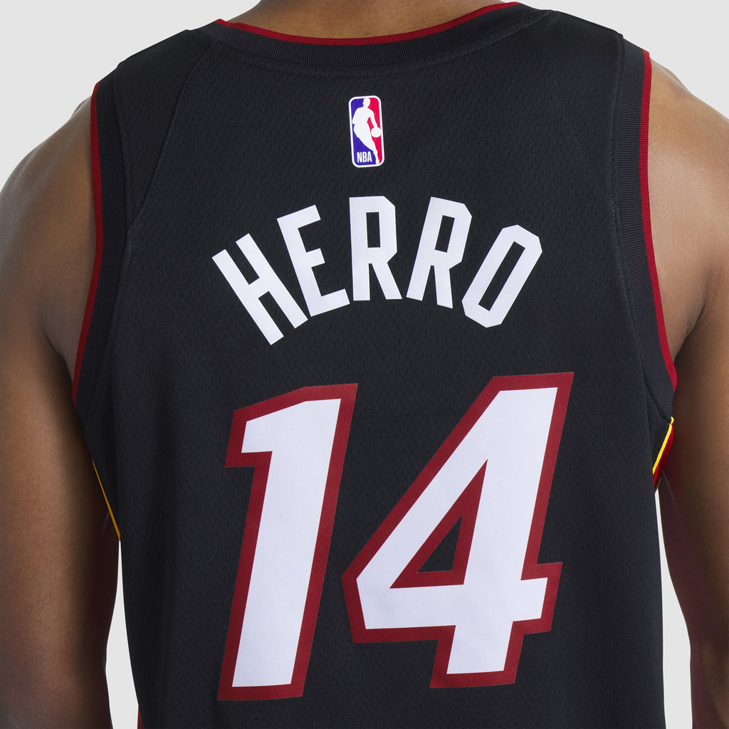 Unisex Miami Heat Tyler Herro Nike Black Swingman Jersey - Icon Edition product image 11, provided for visual reference and
