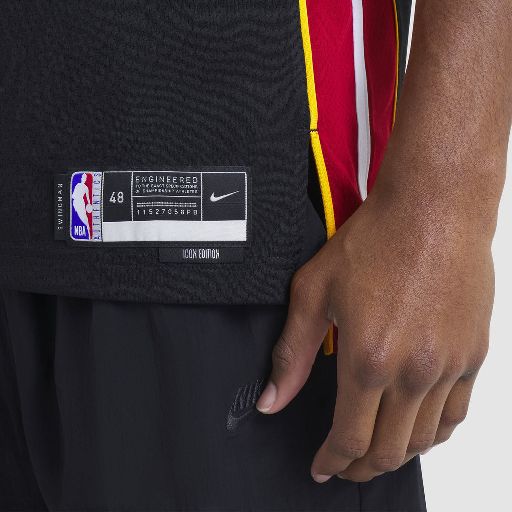 Unisex Miami Heat Tyler Herro Nike Black Swingman Jersey - Icon Edition product image 10, provided for visual reference and