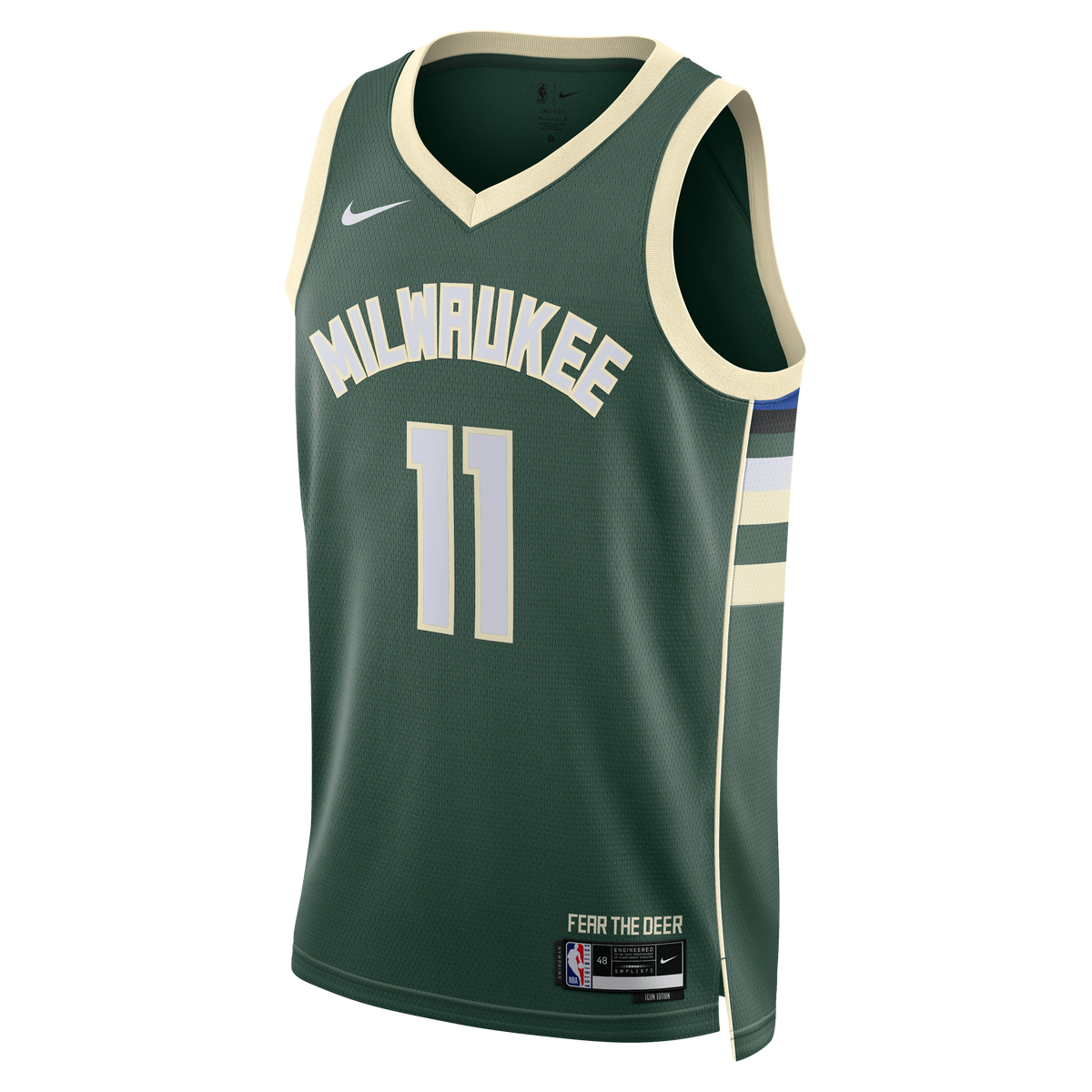 Unisex Milwaukee Bucks Tyler Herro Nike Hunter Green Swingman Jersey - Icon Edition product image 3, provided for visual