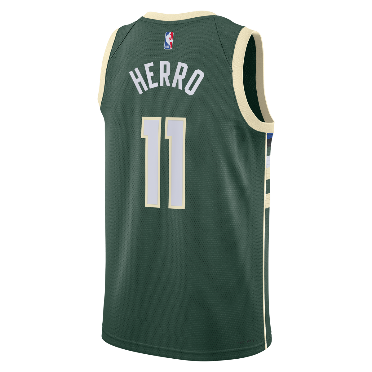 Unisex Milwaukee Bucks Tyler Herro Nike Hunter Green Swingman Jersey - Icon Edition product image 4, provided for visual