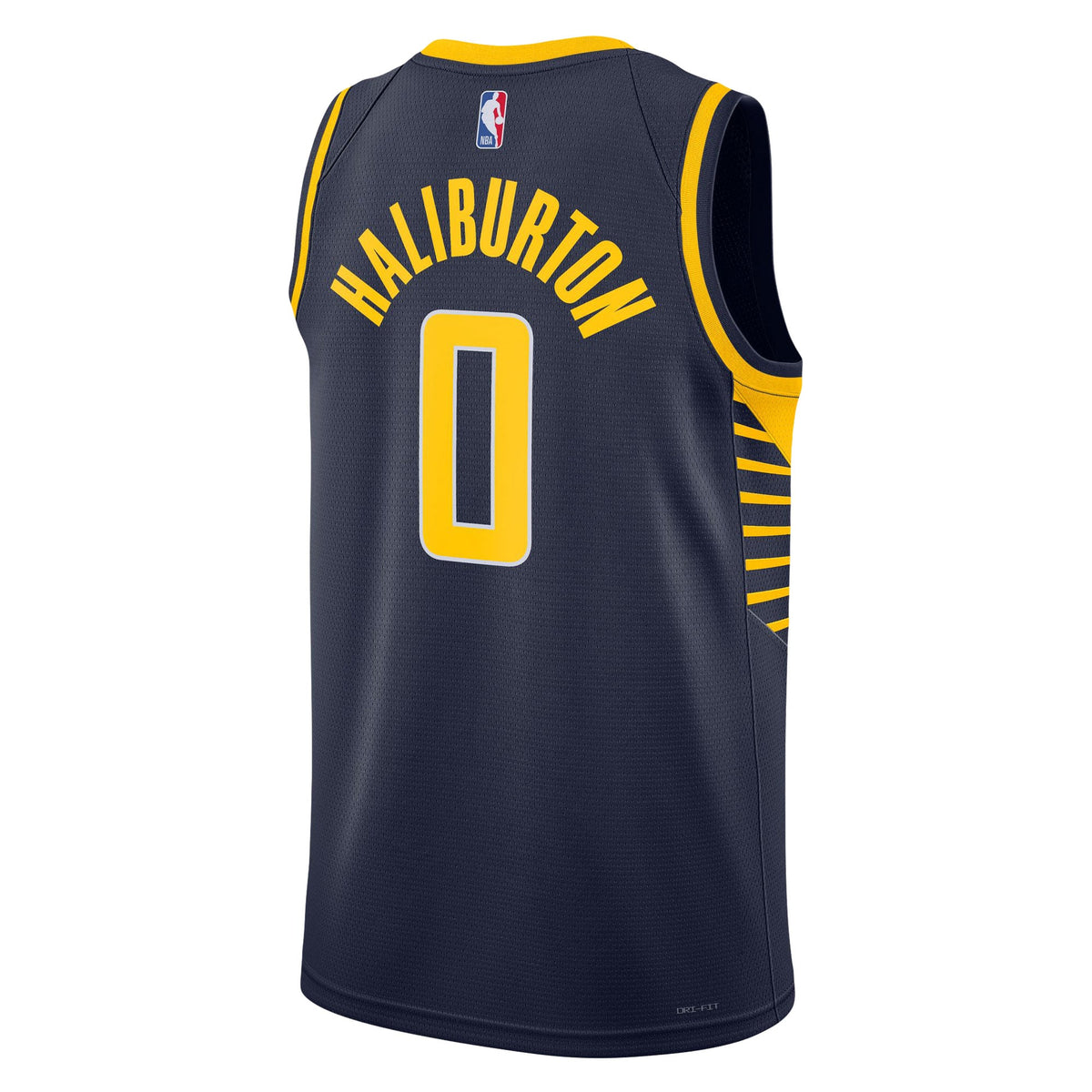 Unisex Indiana Pacers Tyrese Haliburton Nike Navy Swingman Jersey - Icon Edition product image 4, provided for visual