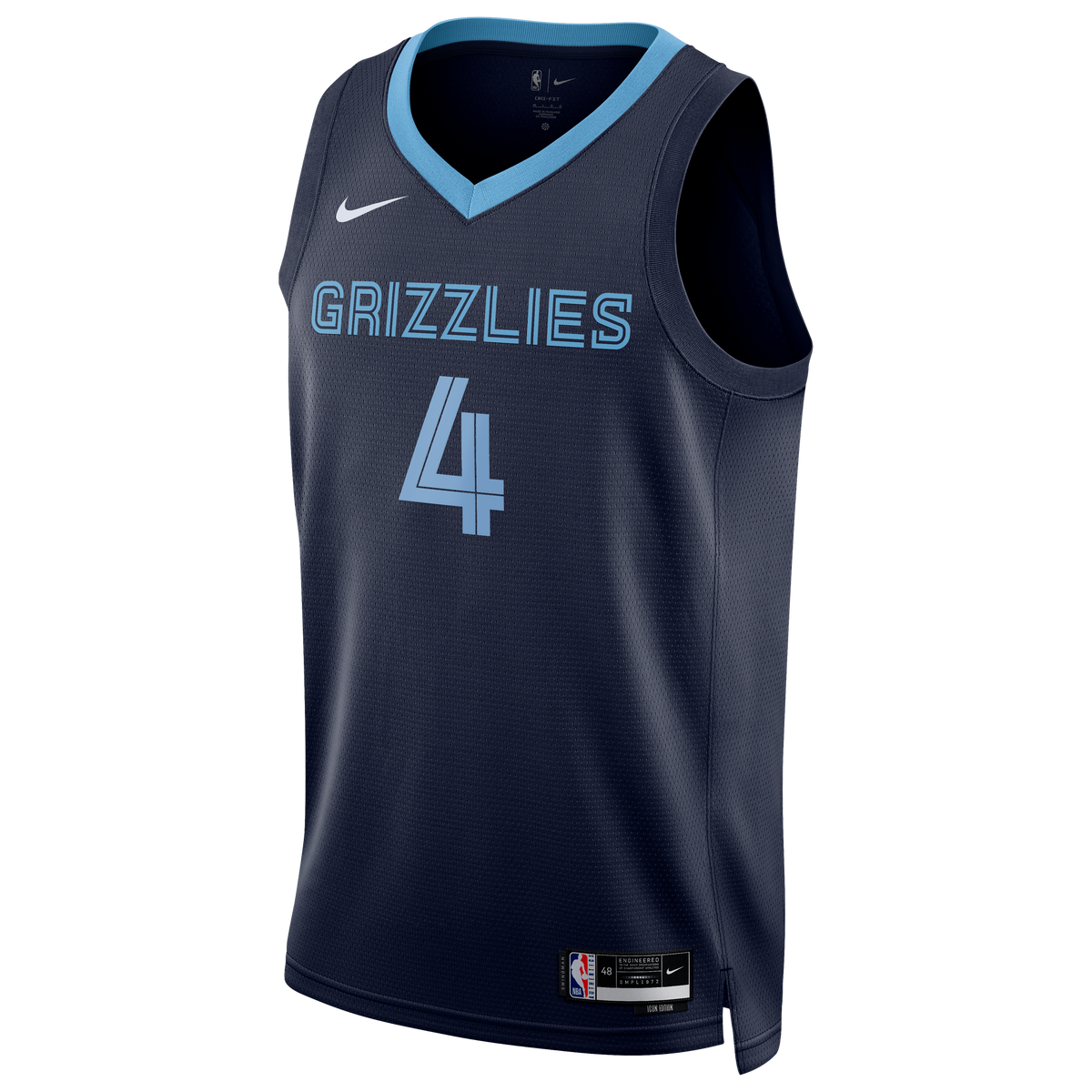 Unisex Memphis Grizzlies Walter Clayton Jr. Nike Navy Swingman Jersey - Icon Edition product image 3, provided for visual