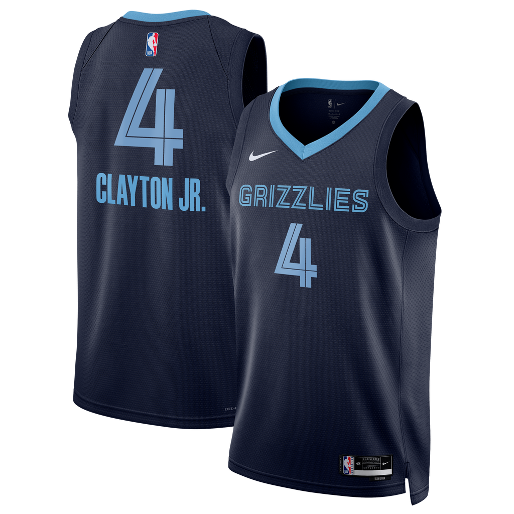 Unisex Memphis Grizzlies Walter Clayton Jr. Nike Navy Swingman Jersey - Icon Edition product image 1, provided for visual