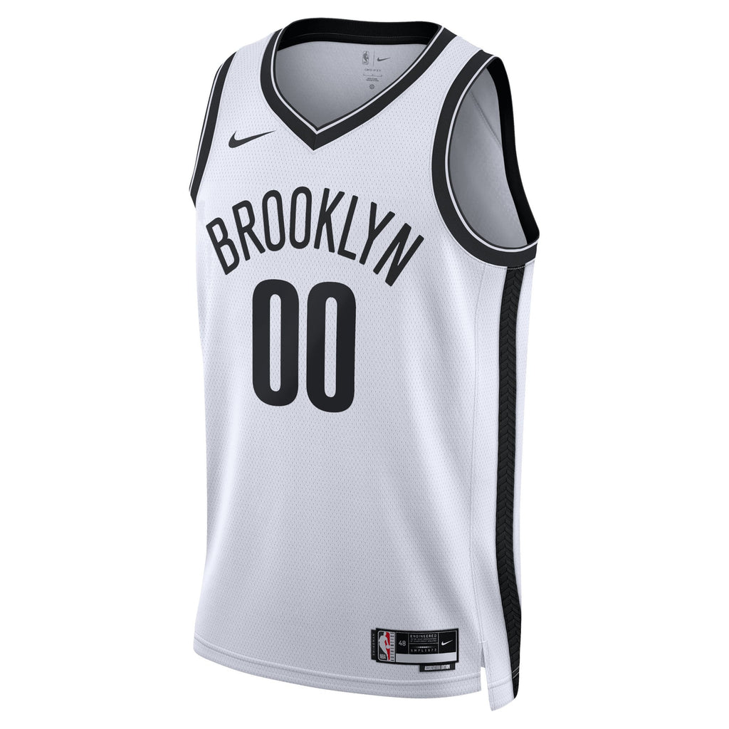 Unisex Brooklyn Nets Nike White Swingman Custom Jersey - Association Edition product image 3, provided for visual reference