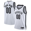Unisex Brooklyn Nets Nike White Swingman Custom Jersey - Association Edition product image 1, provided for visual reference