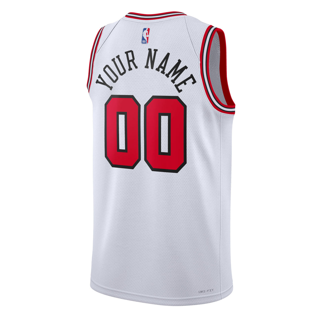 Unisex Chicago Bulls Nike White Swingman Custom Jersey - Association Edition product image 4, provided for visual reference