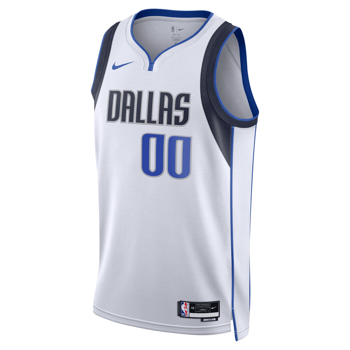 Unisex Dallas Mavericks Nike White Swingman Custom Jersey - Association Edition product image 3, provided for visual