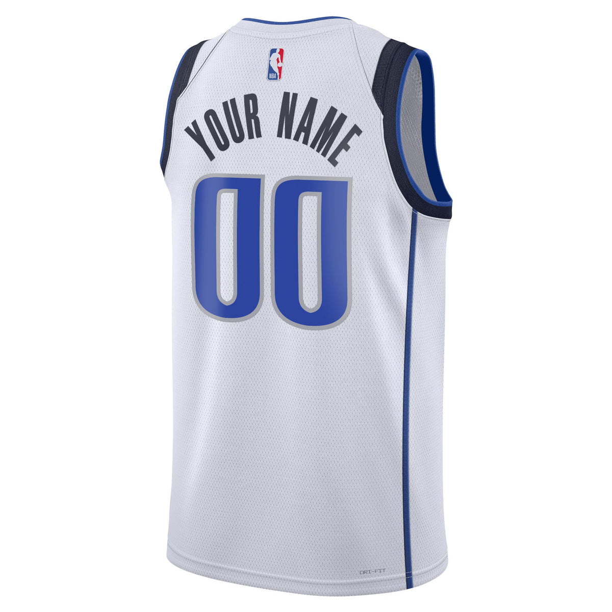 Unisex Dallas Mavericks Nike White Swingman Custom Jersey - Association Edition product image 4, provided for visual