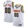 Unisex Denver Nuggets Nike White Swingman Custom Jersey - Association Edition product image 1, provided for visual reference