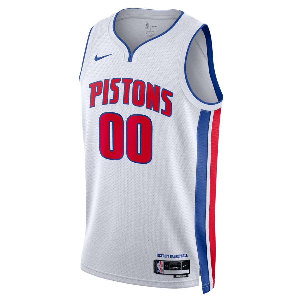 Unisex Detroit Pistons Nike White Swingman Custom Jersey - Association Edition product image 3, provided for visual