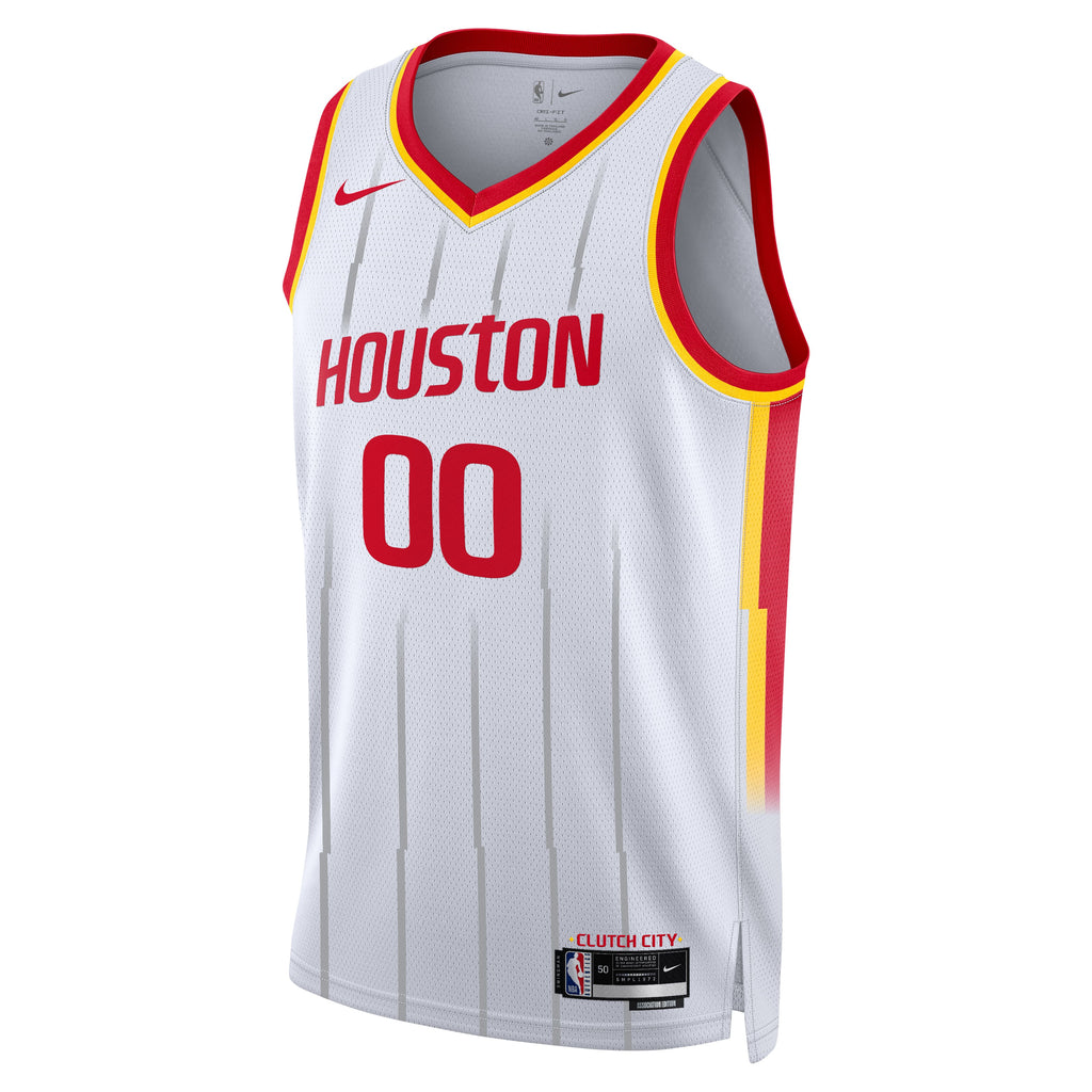 Unisex Houston Rockets Nike White Swingman Custom Jersey - Association Edition product image 3, provided for visual