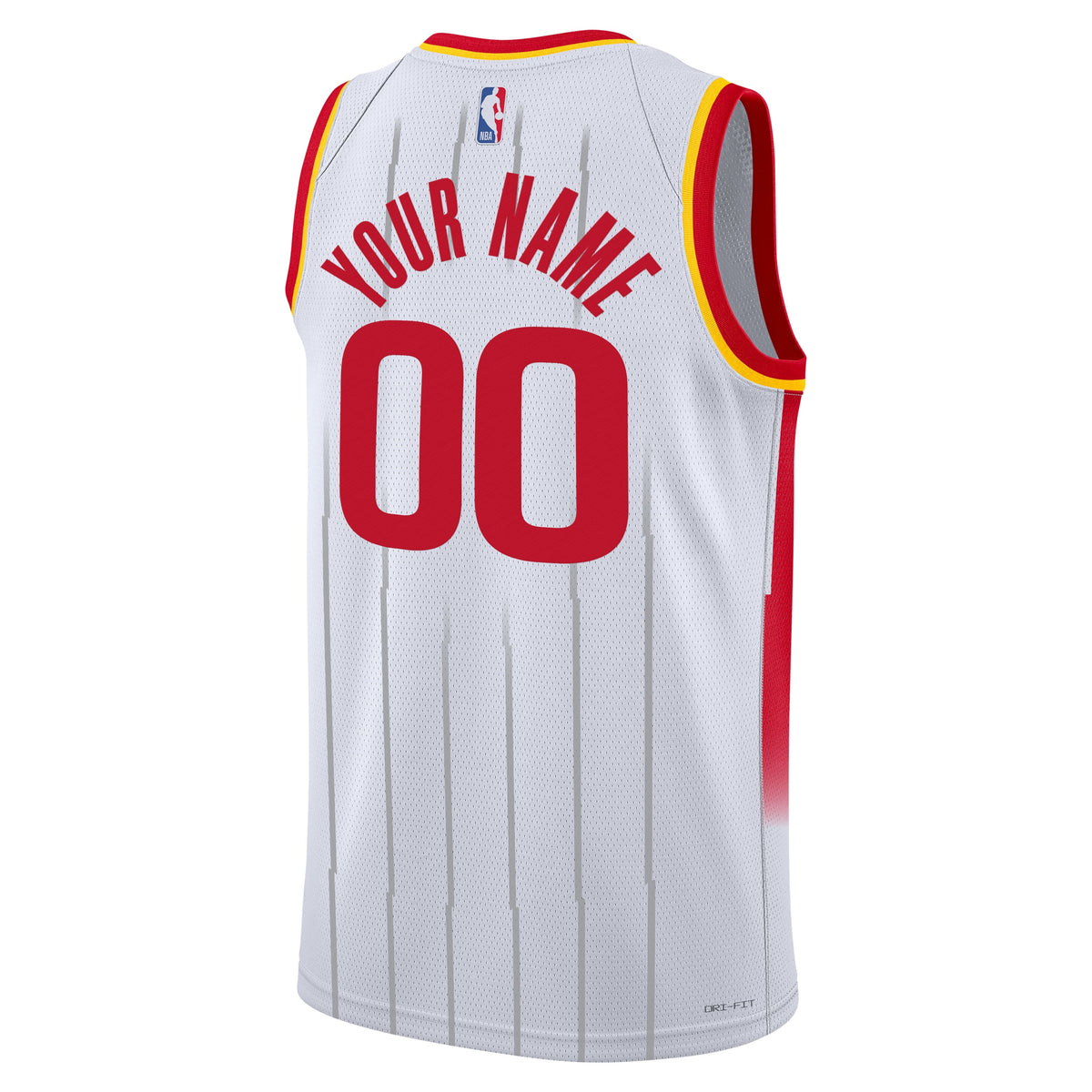 Unisex Houston Rockets Nike White Swingman Custom Jersey - Association Edition product image 4, provided for visual