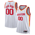 Unisex Houston Rockets Nike White Swingman Custom Jersey - Association Edition product image 1, provided for visual
