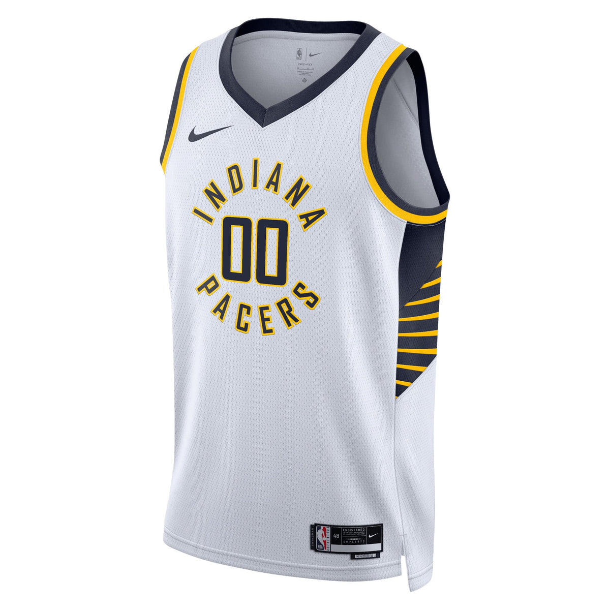 Unisex Indiana Pacers Nike White Swingman Custom Jersey - Association Edition product image 3, provided for visual reference