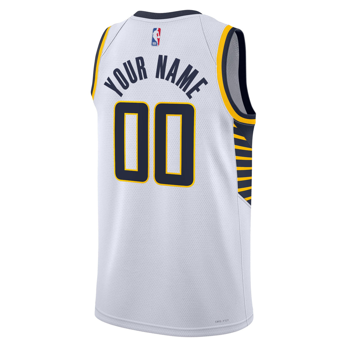 Unisex Indiana Pacers Nike White Swingman Custom Jersey - Association Edition product image 4, provided for visual reference