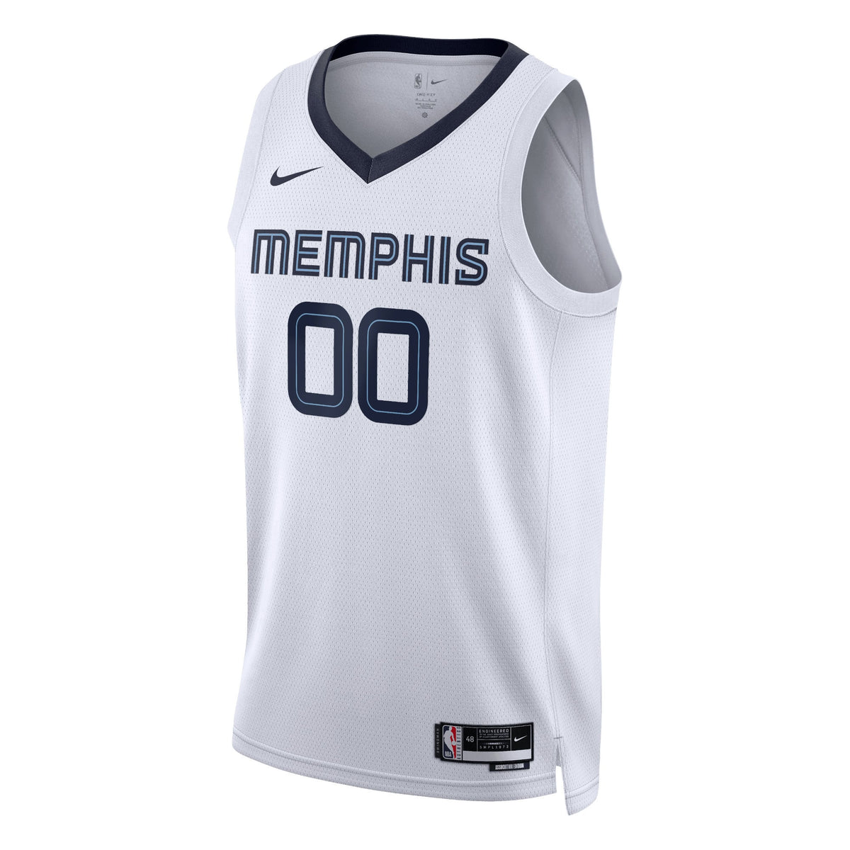 Unisex Memphis Grizzlies Nike White Swingman Custom Jersey - Association Edition product image 3, provided for visual