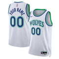 Unisex Minnesota Timberwolves Nike White Swingman Custom Jersey - Association Edition product image 1, provided for visual
